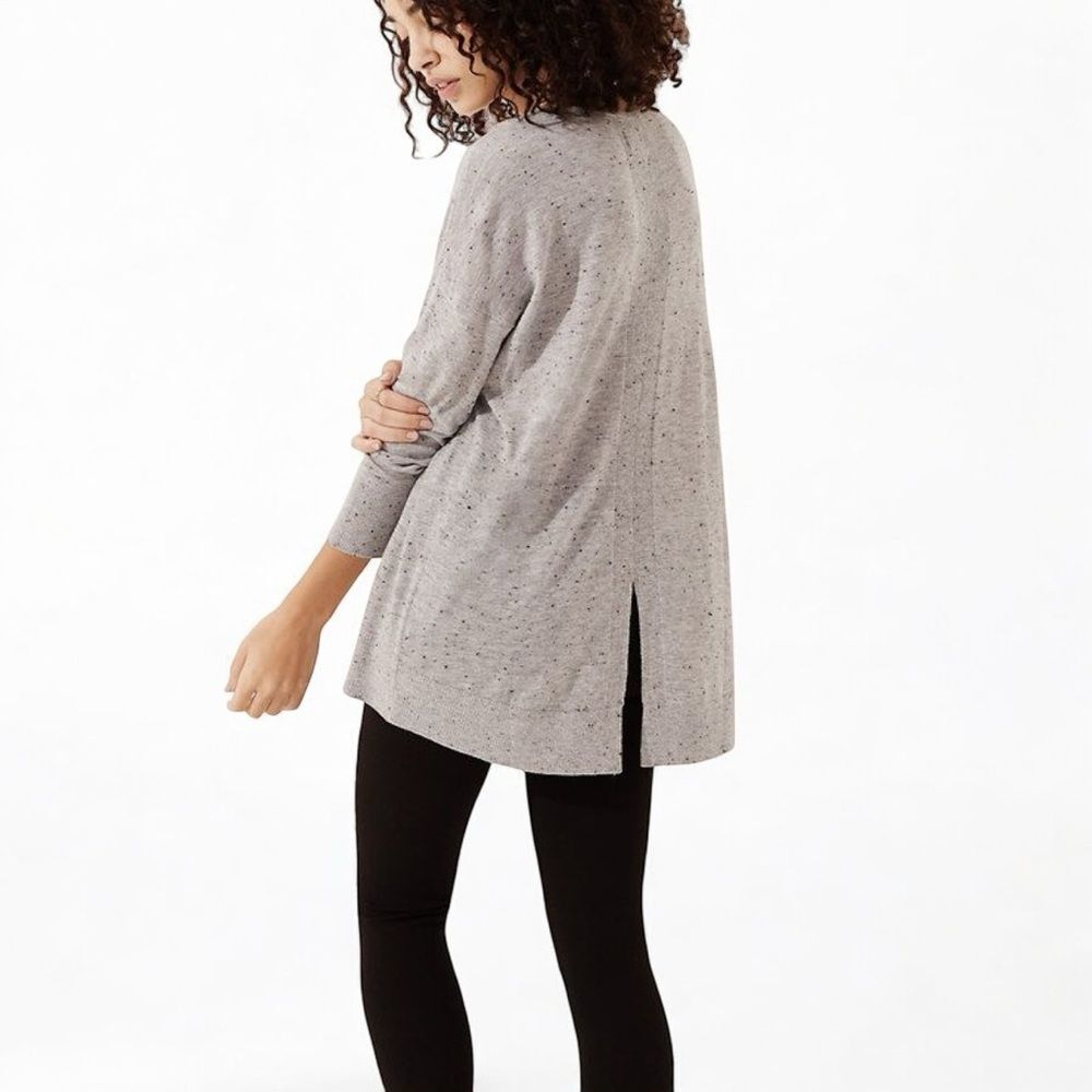 Lou & Grey Flecked Easygoing Oversized Tunic Sweater